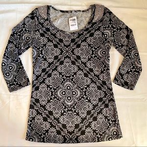 NWT Charlotte Russe Embellished Shoulder Top